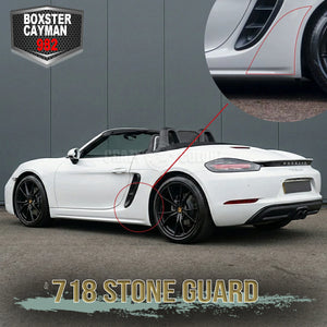ポルシェ718-982のストーンガードフィルム透明で構成されている
