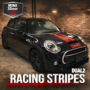 【BMW MINI F56 DUAL2 スポーツストライプ】フロントのみ / フロント+リアセット