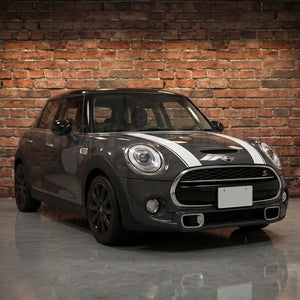 【BMW MINI F55 / F56 / F57】エンジンフードストライプ アウトサイドラインリムーブ プレカットデカール 説明書付き